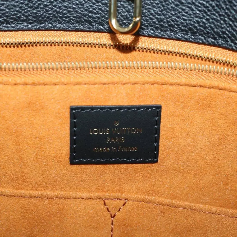 LOUIS VUITTON Monogram Empreinte On The Go MM Bag Black M45595